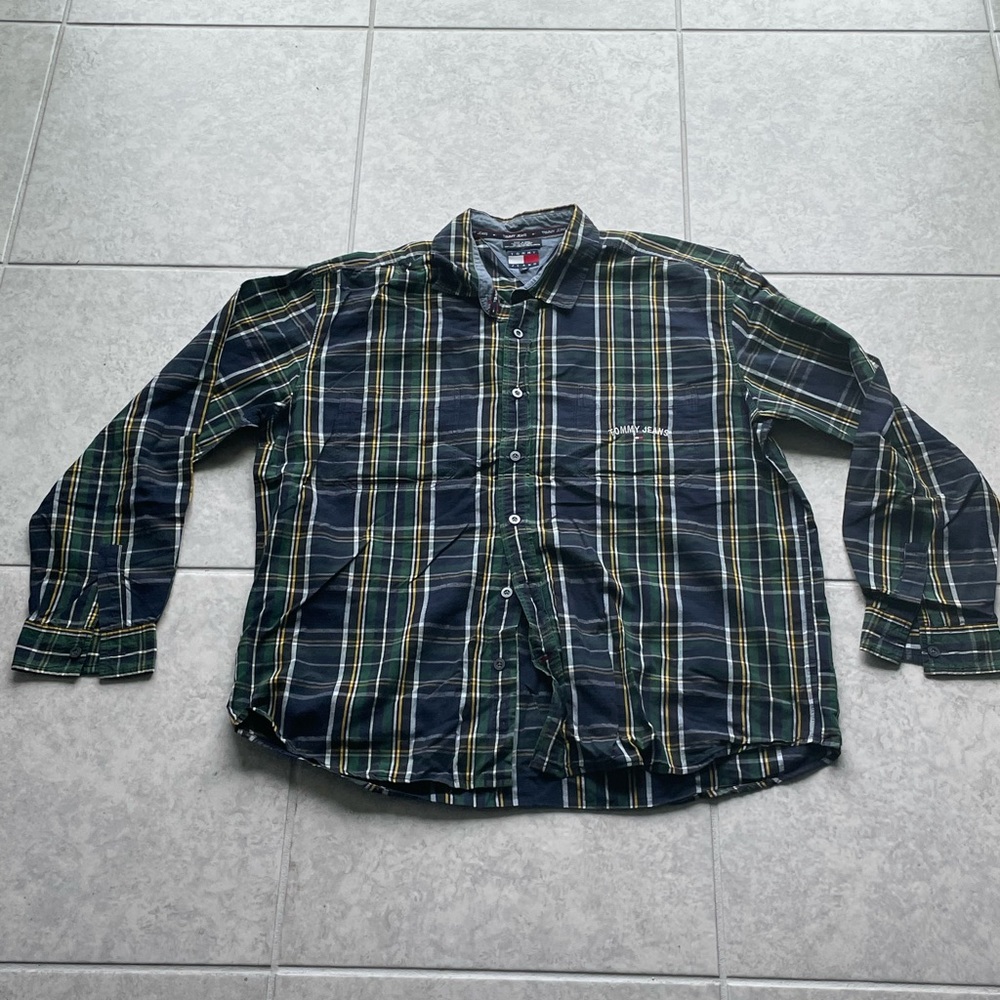 XXL Mens Tommy Jeans Vintage Button Up